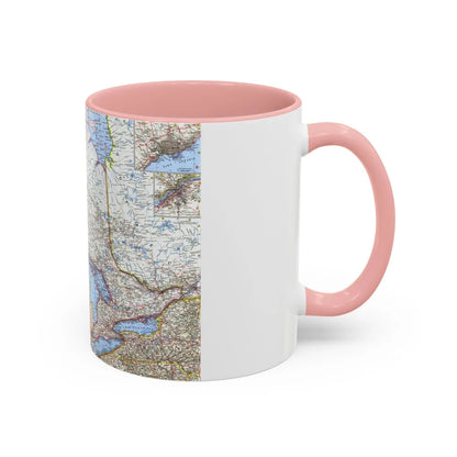 Canada - Central (1963) (Map) Accent Coffee Mug-Go Mug Yourself