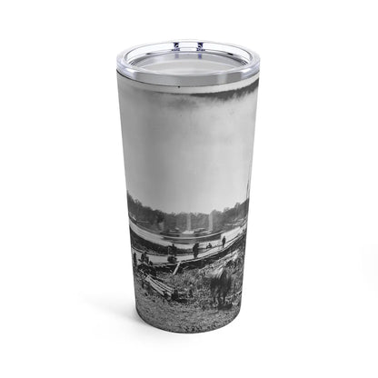 James River, Va. Pontoon Bridge (U.S. Civil War) Tumbler 20oz-20oz-Go Mug Yourself