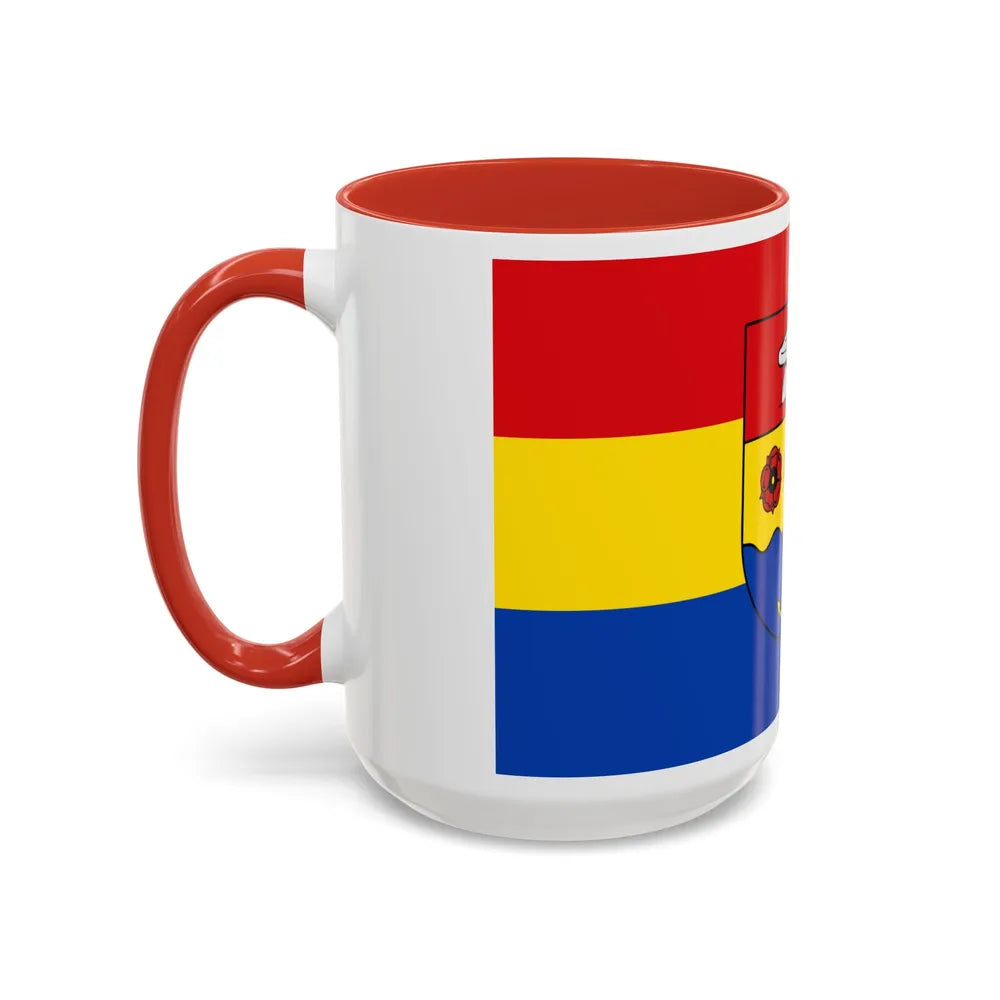 Flag of Emsland Germany - Accent Coffee Mug-Go Mug Yourself