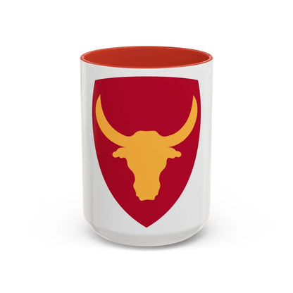 Philippine Combat Headquarters (U.S. Army) Accent Coffee Mug-15oz-Red-Go Mug Yourself