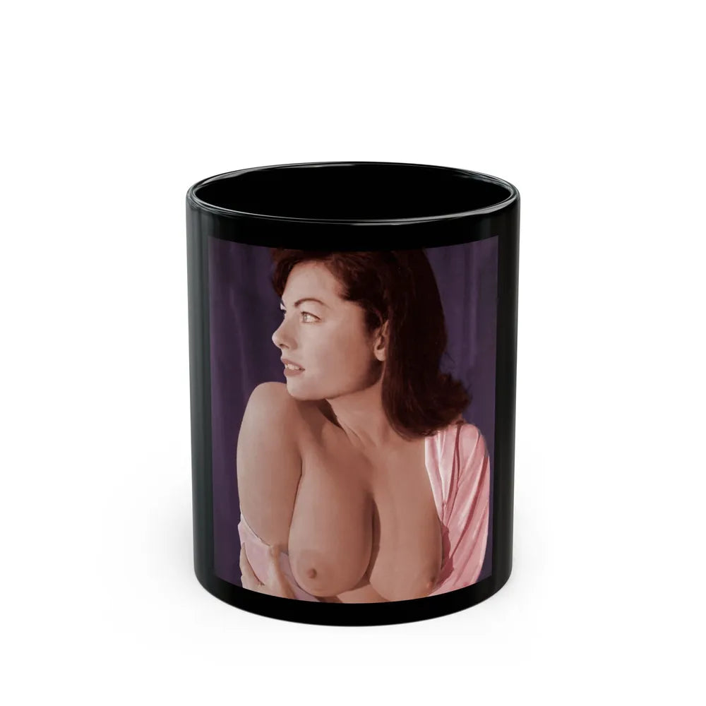 June Palmer #149 (Vintage Female Icon) Black Coffee Mug-11oz-Go Mug Yourself