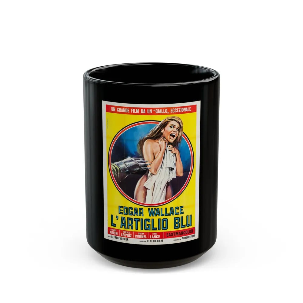 CREATURE WITH THE BLUE HAND (ITALIAN) 1967 Movie Poster - Black Coffee Mug-15oz-Go Mug Yourself