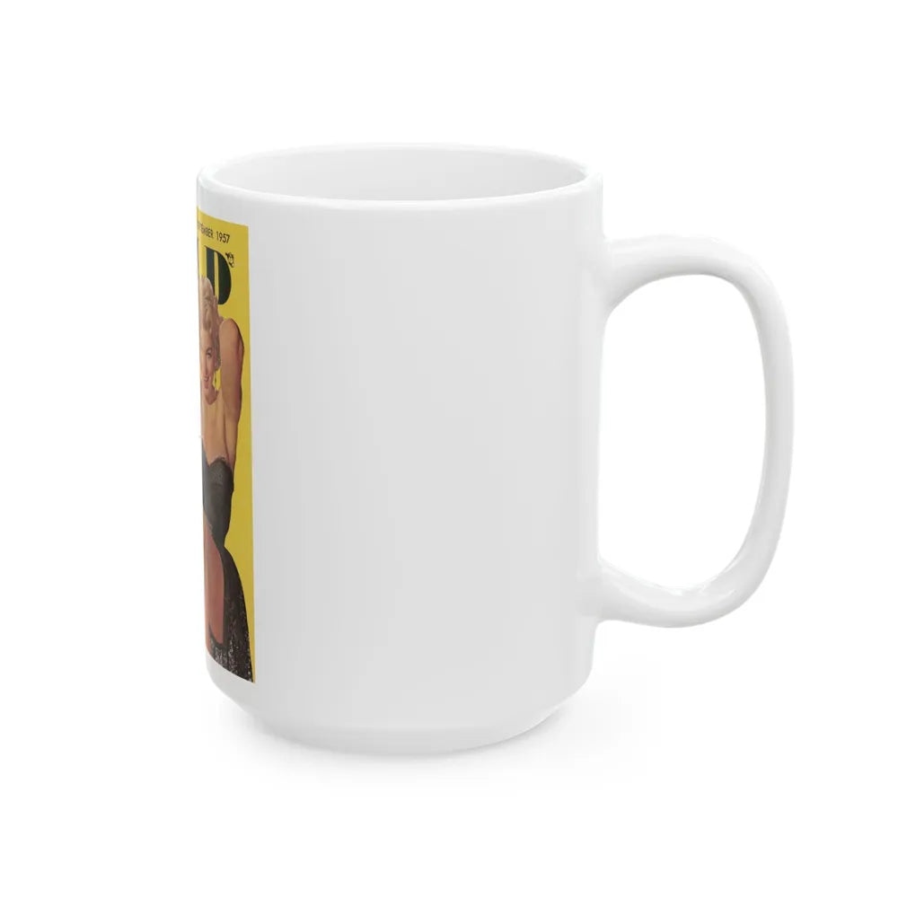 Barbara Nichols #80 - Mag. Cover (Vintage Female Icon) White Coffee Mug-Go Mug Yourself