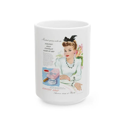 Dorothy Gray advertisement (1), 1941 - White Coffee Mug-15oz-Go Mug Yourself