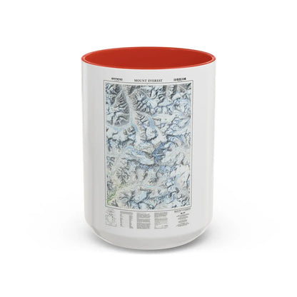 Mount Everest (1988) (Map) Accent Coffee Mug-15oz-Red-Go Mug Yourself