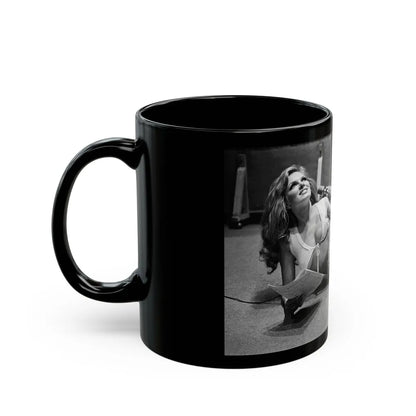 Julie Ege #235 (Vintage Female Icon) Black Coffee Mug-Go Mug Yourself