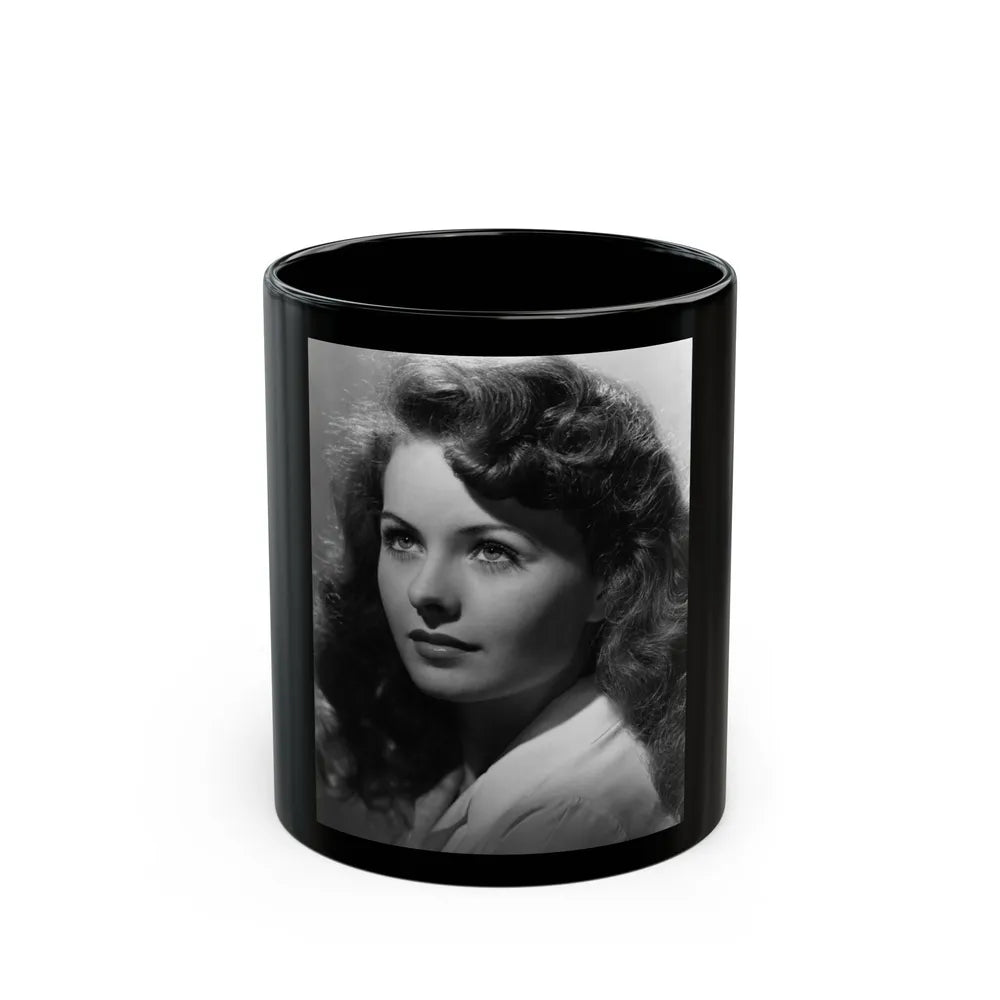 Jeanne Crain #166 (Vintage Female Icon) Black Coffee Mug-11oz-Go Mug Yourself