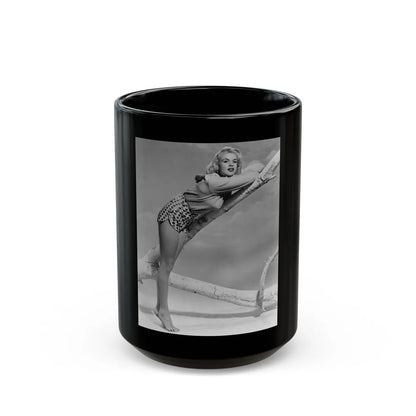 Jayne Mansfield #243 (Vintage Female Icon) Black Coffee Mug-15oz-Go Mug Yourself