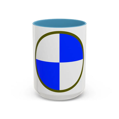 IV Corps (U.S. Army) Accent Coffee Mug-15oz-Light Blue-Go Mug Yourself