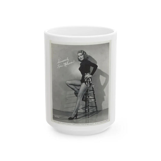 Lori Nelson #14 (Vintage Female Icon) White Coffee Mug-15oz-Go Mug Yourself