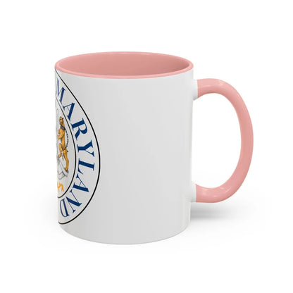 Seal of Rockville Maryland - Accent Coffee Mug-Go Mug Yourself