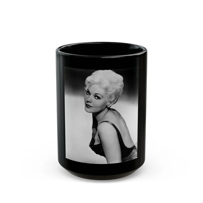 Kim Novak #376 (Vintage Female Icon) Black Coffee Mug-15oz-Go Mug Yourself