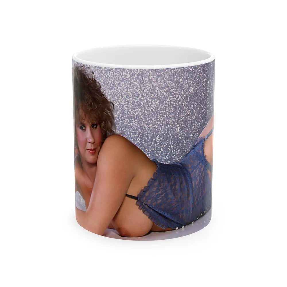 Linda Blair #155 - Topless (Vintage Female Icon) White Coffee Mug-11oz-Go Mug Yourself