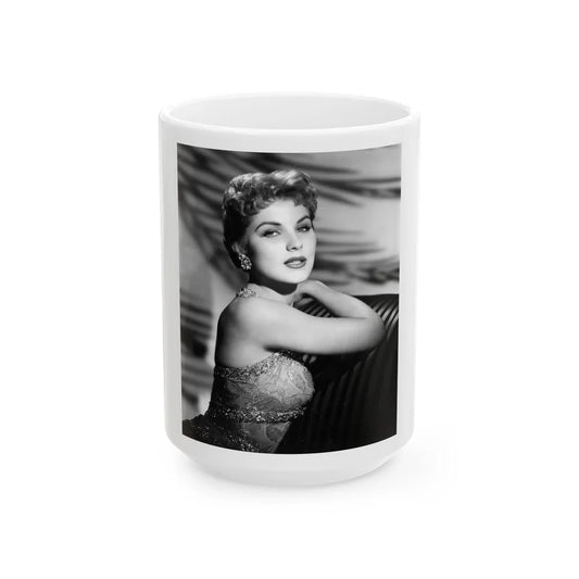 Debra Paget #667 (Vintage Female Icon) White Coffee Mug-15oz-Go Mug Yourself