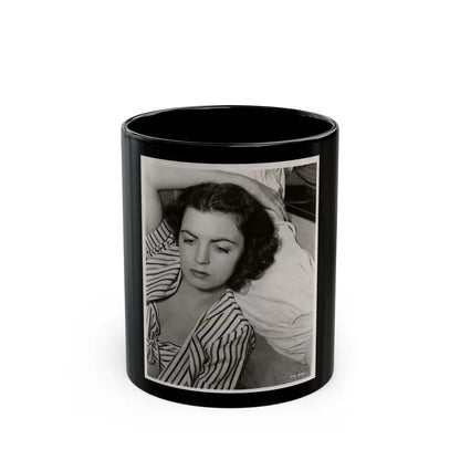 Faith Domergue #207 (Vintage Female Icon) Black Coffee Mug-11oz-Go Mug Yourself