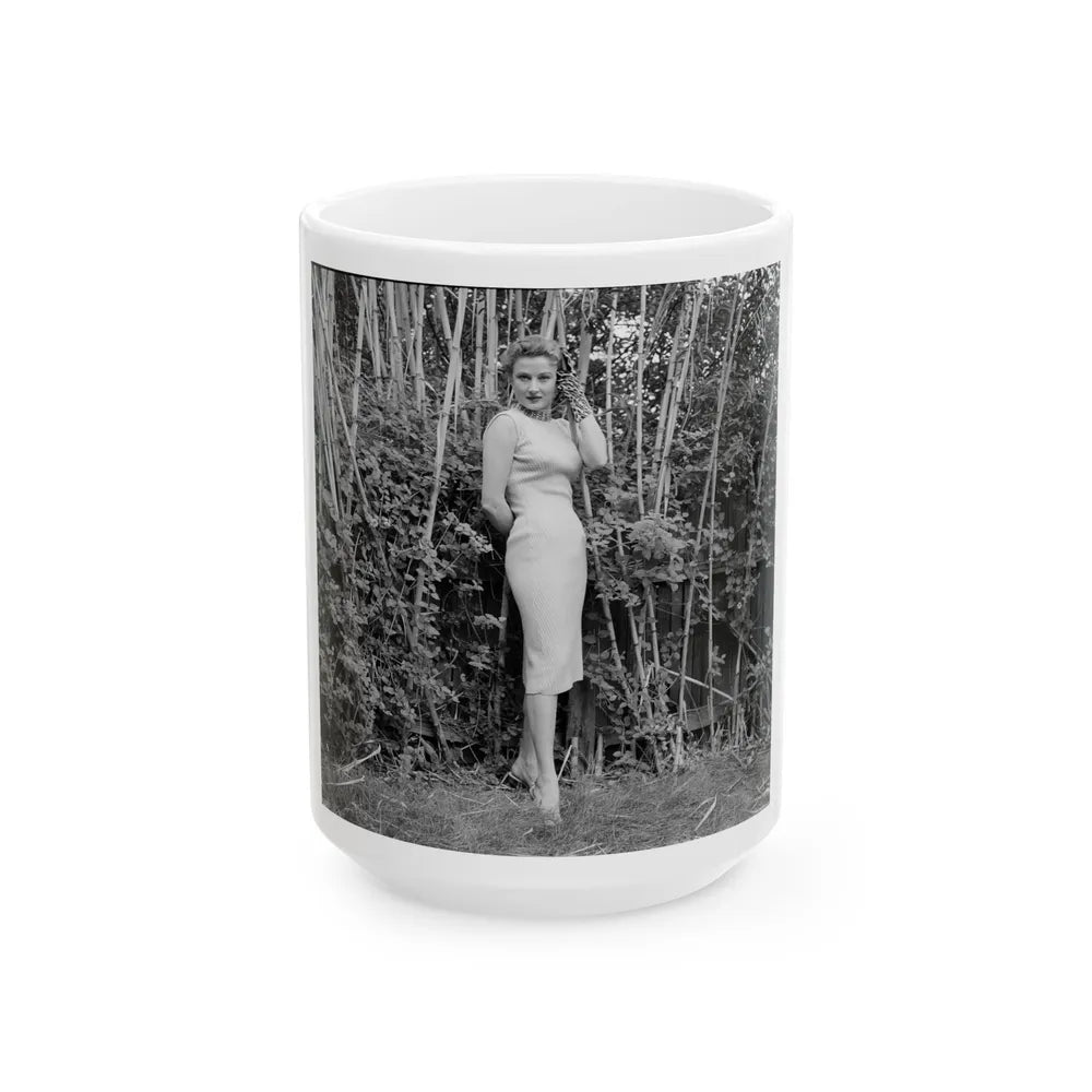 Carol Ohmart #36 (Vintage Female Icon) White Coffee Mug-15oz-Go Mug Yourself