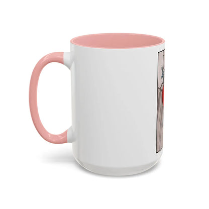 The 3 of Swords (Tarot Card) Accent Coffee Mug-Go Mug Yourself