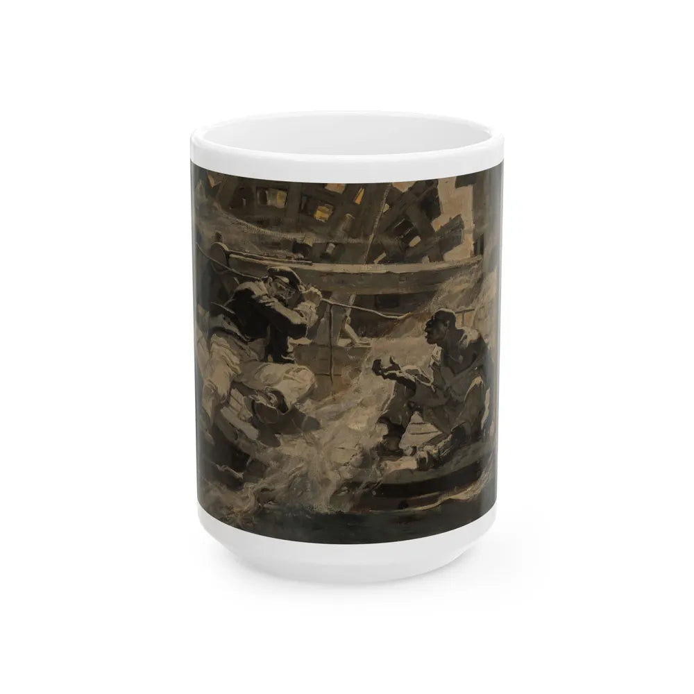 Distressed, 1927 - White Coffee Mug-15oz-Go Mug Yourself