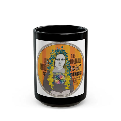 Spirit - 1968 (Music Poster) Black Coffee Mug-15oz-Go Mug Yourself