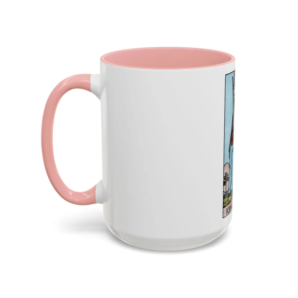 The King of Swords (Tarot Card) Accent Coffee Mug-Go Mug Yourself