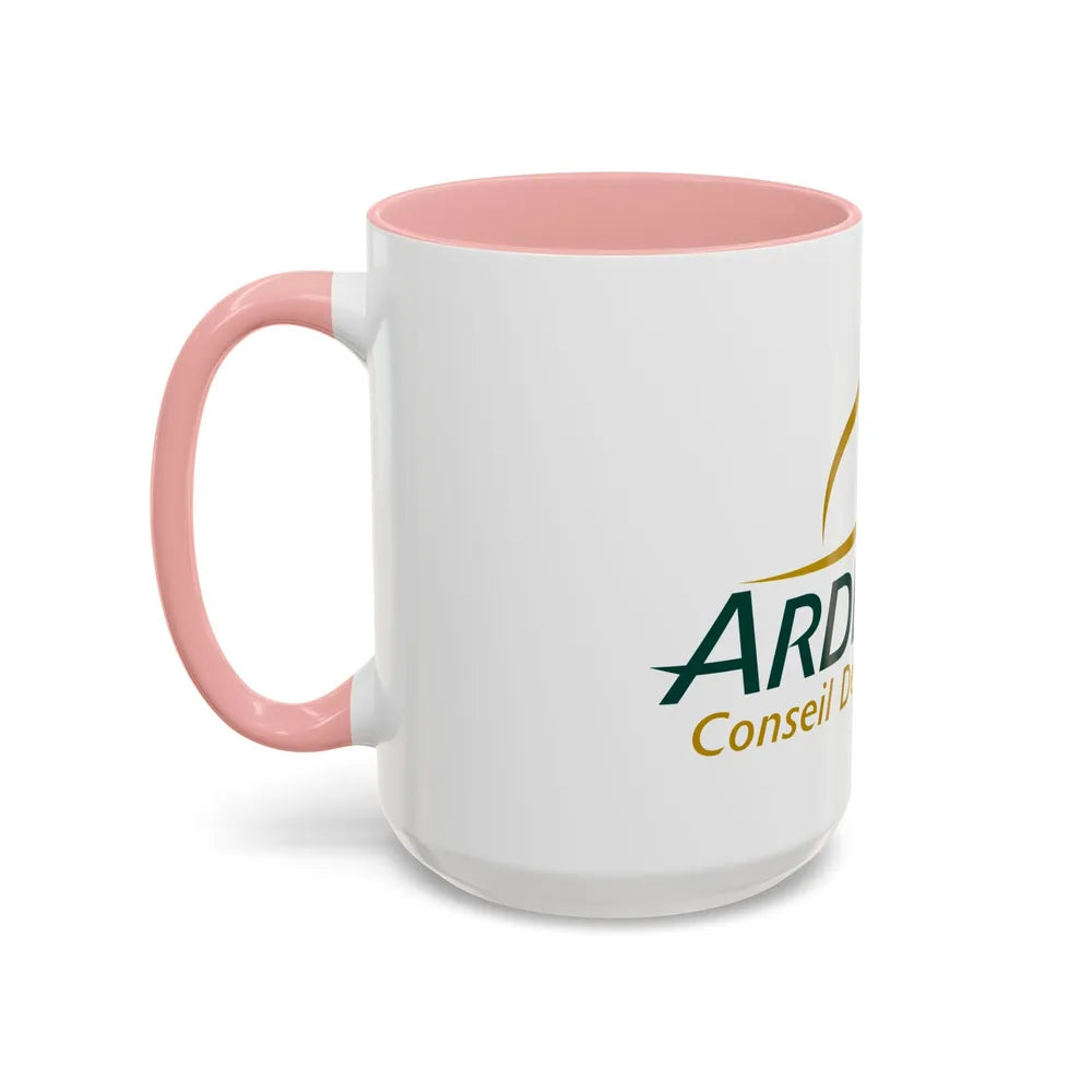 Flag of Ardennes France - Accent Coffee Mug-Go Mug Yourself