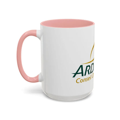 Flag of Ardennes France - Accent Coffee Mug-Go Mug Yourself