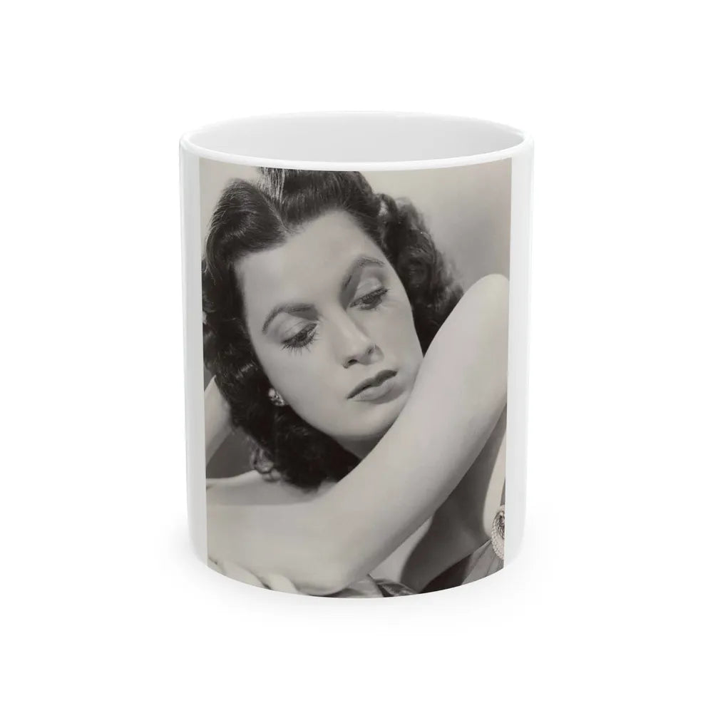 Faith Domergue #172 (Vintage Female Icon) White Coffee Mug-11oz-Go Mug Yourself