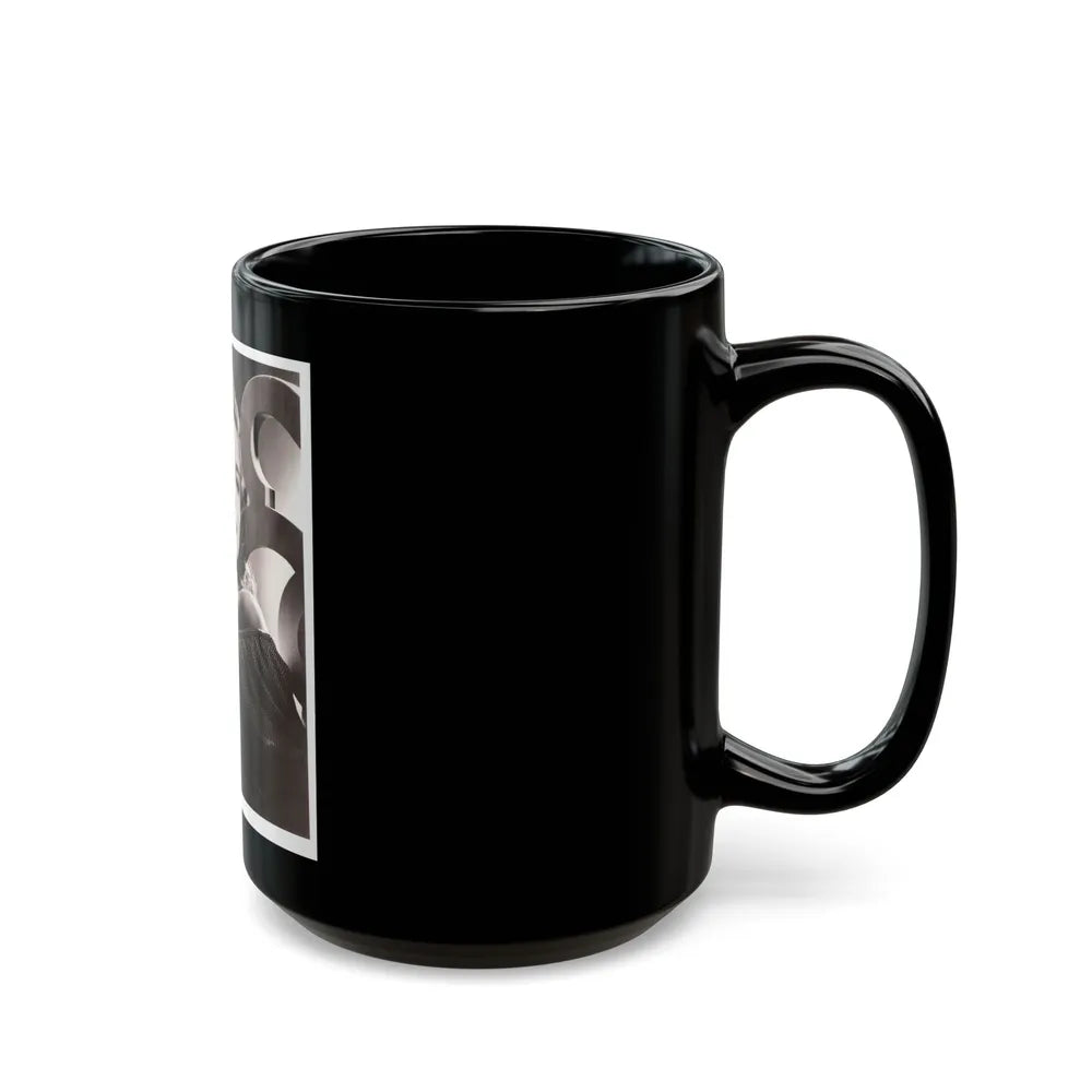 Cathy Downs #02 (Vintage Female Icon) Black Coffee Mug-Go Mug Yourself