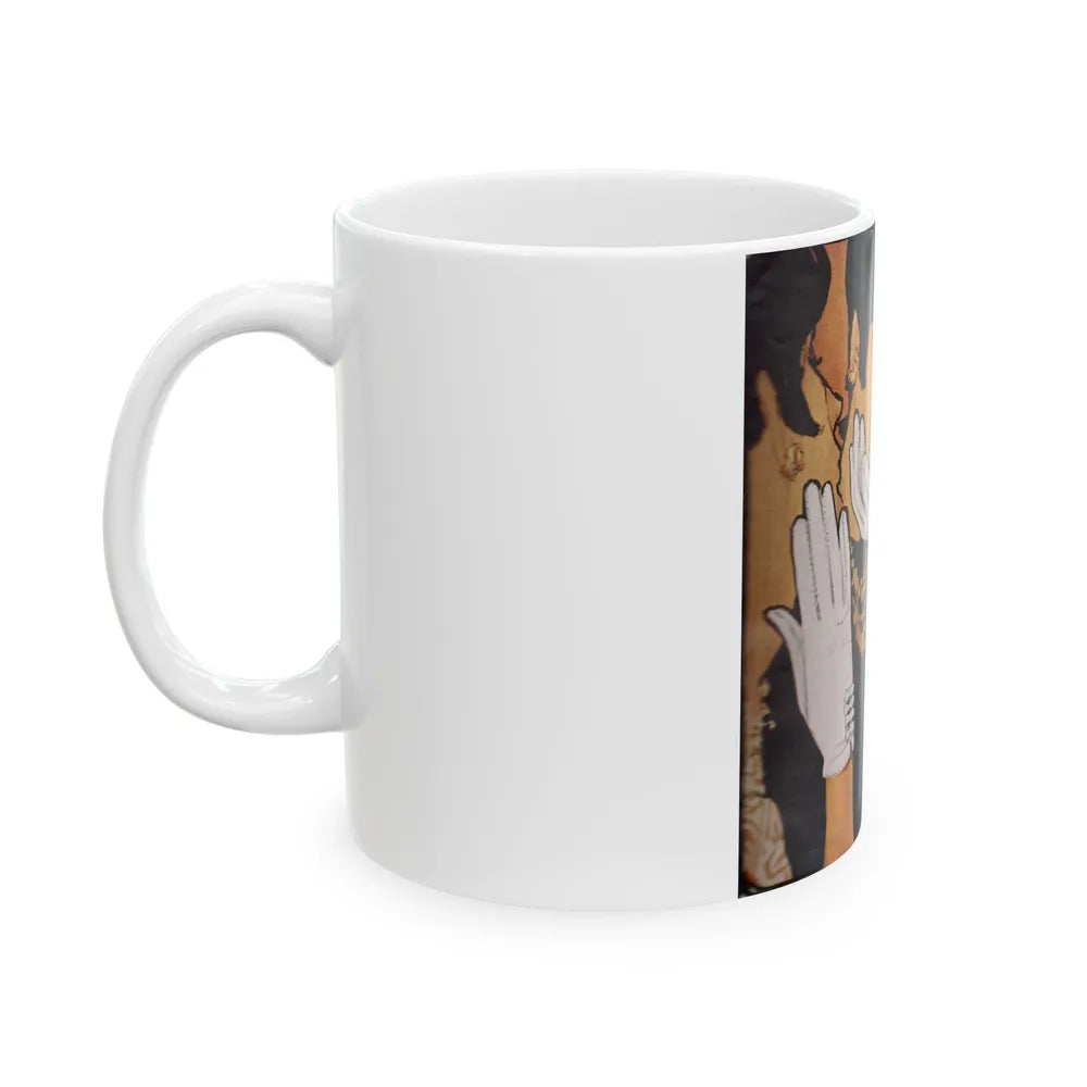 Crescendo Gloves, 1960 - White Coffee Mug-Go Mug Yourself