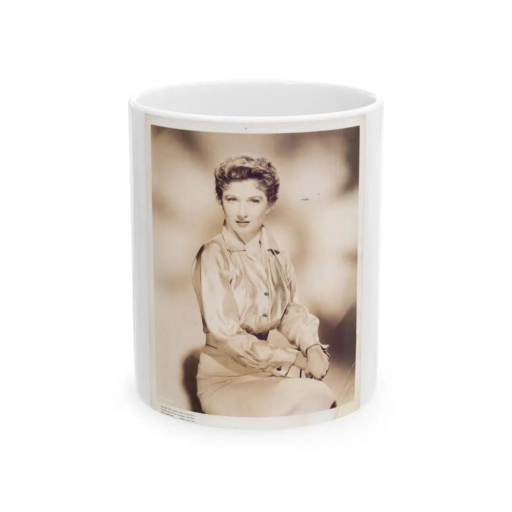 Carol Ohmart #48 (Vintage Female Icon) White Coffee Mug-11oz-Go Mug Yourself