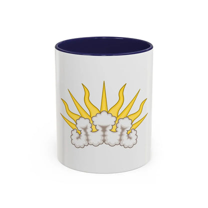 Sunburst Badge - Accent Coffee Mug-11oz-Navy-Go Mug Yourself