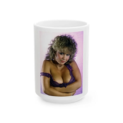 Linda Blair #120 (Vintage Female Icon) White Coffee Mug-15oz-Go Mug Yourself