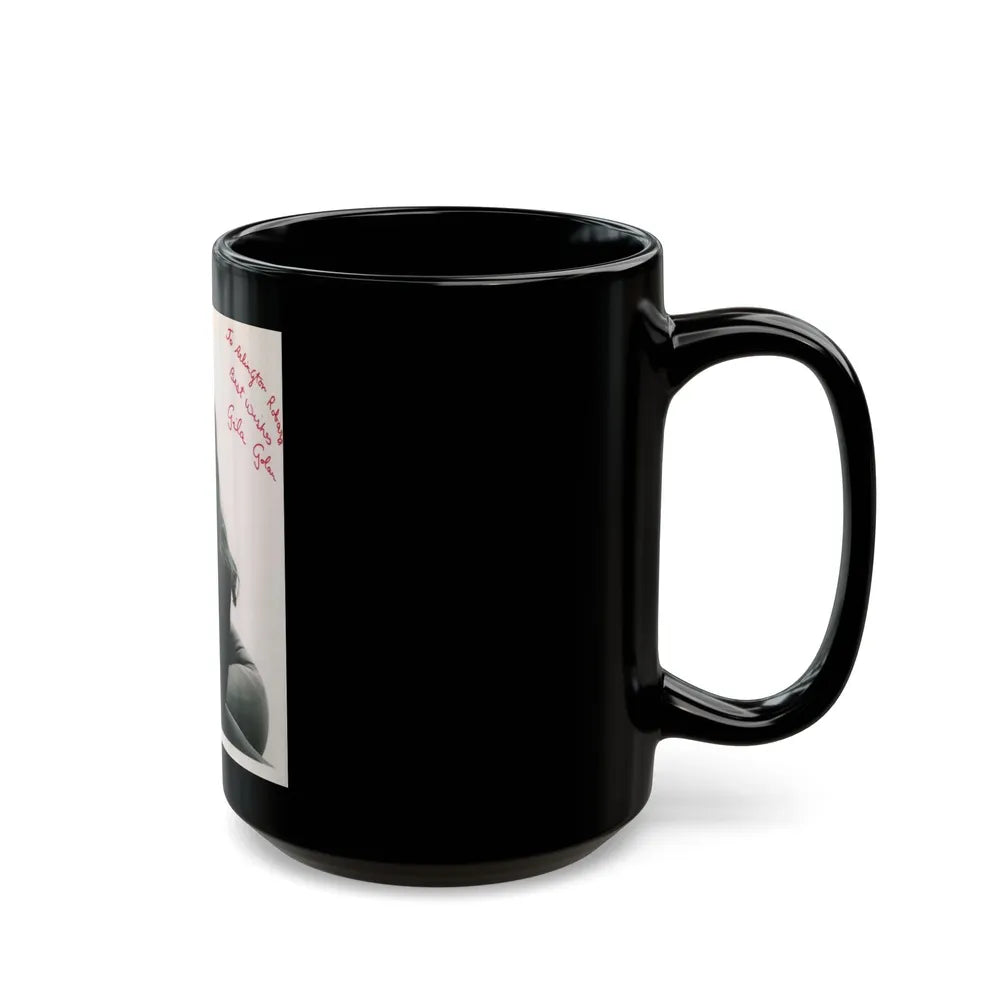 Gila Golan #11 (Vintage Female Icon) Black Coffee Mug-Go Mug Yourself