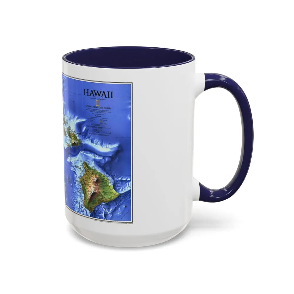 USA - Hawaii (1995) (Map) Accent Coffee Mug-Go Mug Yourself