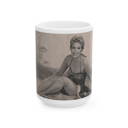 Kim Novak #175 - Scanned Mag. 66 Photos (Vintage Female Icon) White Coffee Mug-15oz-Go Mug Yourself