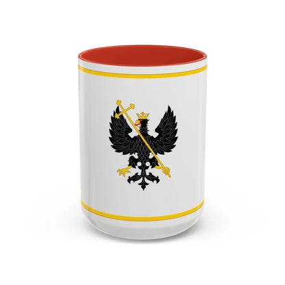 Flag of Chernihiv Ukraine - Accent Coffee Mug-15oz-Red-Go Mug Yourself