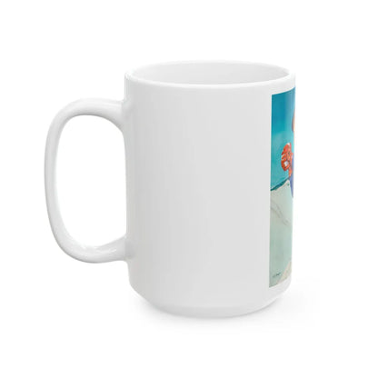 Fun on the Slopes - White Coffee Mug-Go Mug Yourself