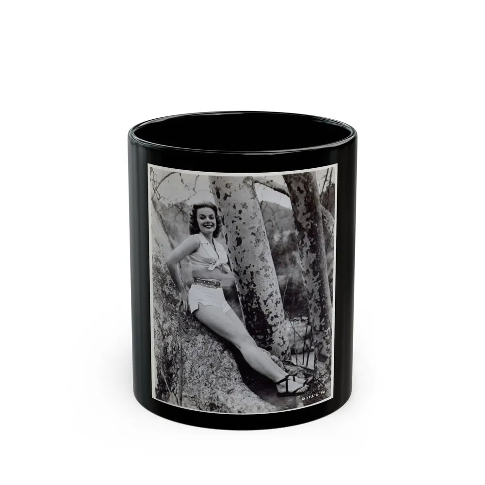 Leslie Parrish #125 (Vintage Female Icon) Black Coffee Mug-11oz-Go Mug Yourself