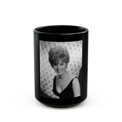 Jill St. John #152 (Vintage Female Icon) Black Coffee Mug-15oz-Go Mug Yourself