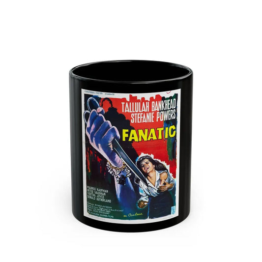 FANATIC (DIE! DIE! MY DARLING!) 1965 Movie Poster - Black Coffee Mug-11oz-Go Mug Yourself