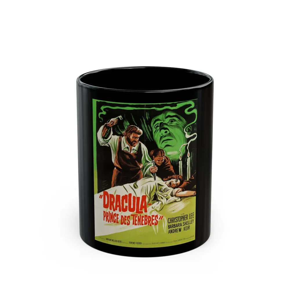 DRACULA PRINCE OF DARKNESS (FRENCH) 3 1966 Movie Poster - Black Coffee Mug-11oz-Go Mug Yourself