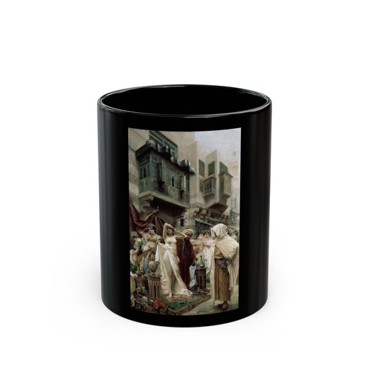 Fabio Fabbi (1861-1946) The Slave Market - Black Coffee Mug-11oz-Go Mug Yourself