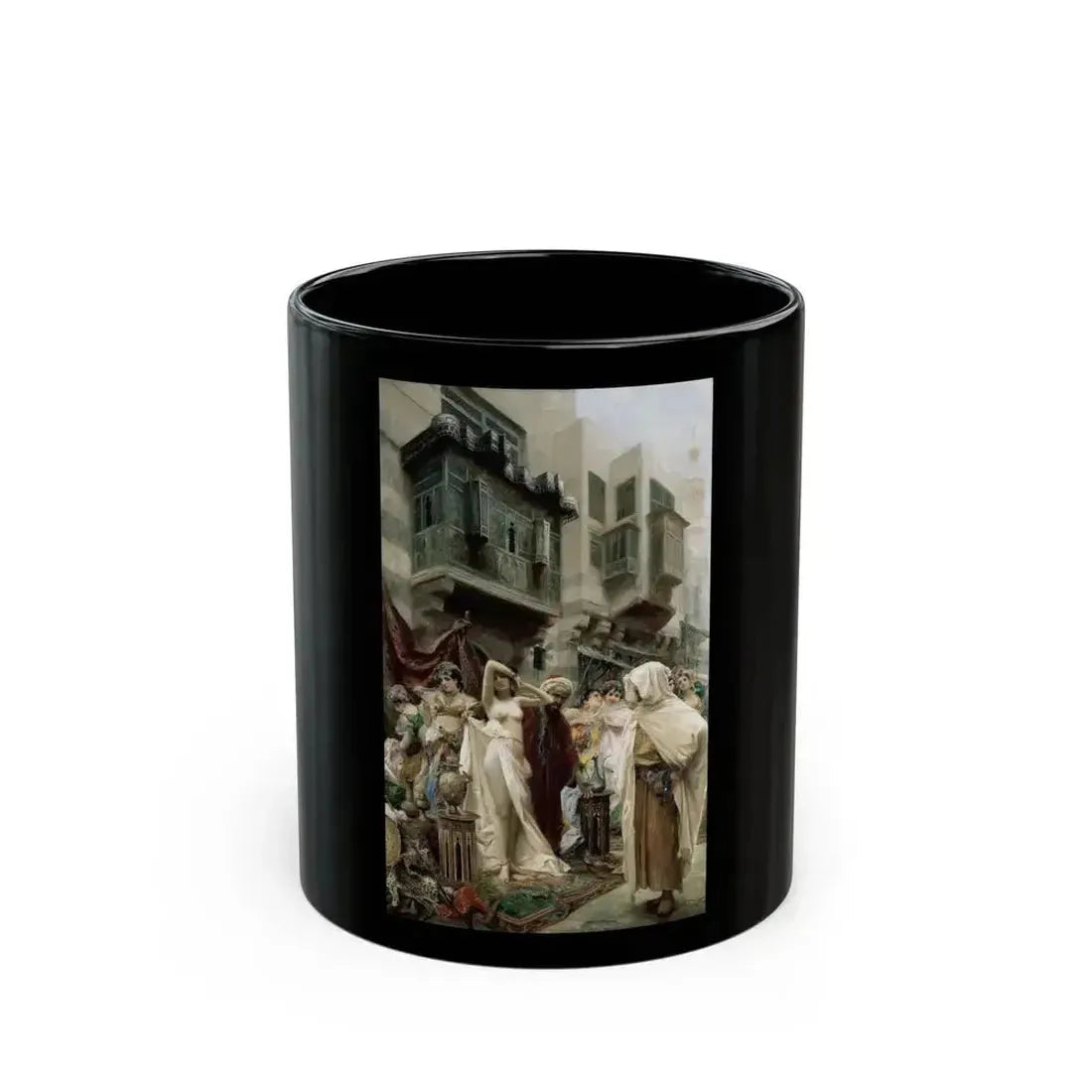 Fabio Fabbi (1861-1946) The Slave Market - Black Coffee Mug 11oz - Go Mug Yourself