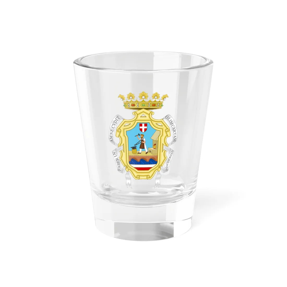 Fabriano-Stemma (Italy) (Coat of Arms) Shot Glass 1.5oz 1.5oz - Go Mug Yourself
