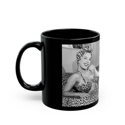 Carmen Miranda #06 (Vintage Female Icon) Black Coffee Mug-Go Mug Yourself