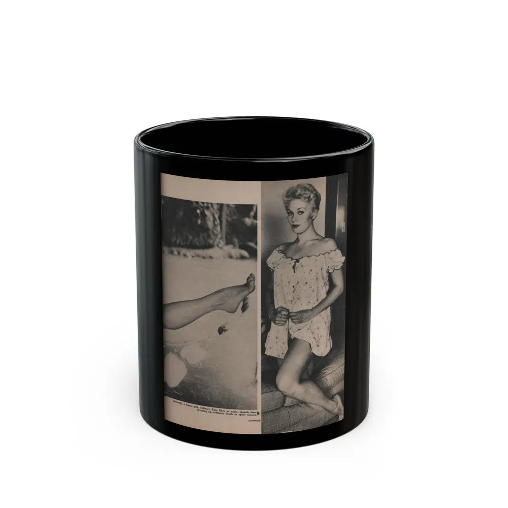 Kim Novak #388 - Fabulous Females Mag. Issue #1 '55 - 1 B&W Photo (Vintage Female Icon) Black Coffee Mug-11oz-Go Mug Yourself