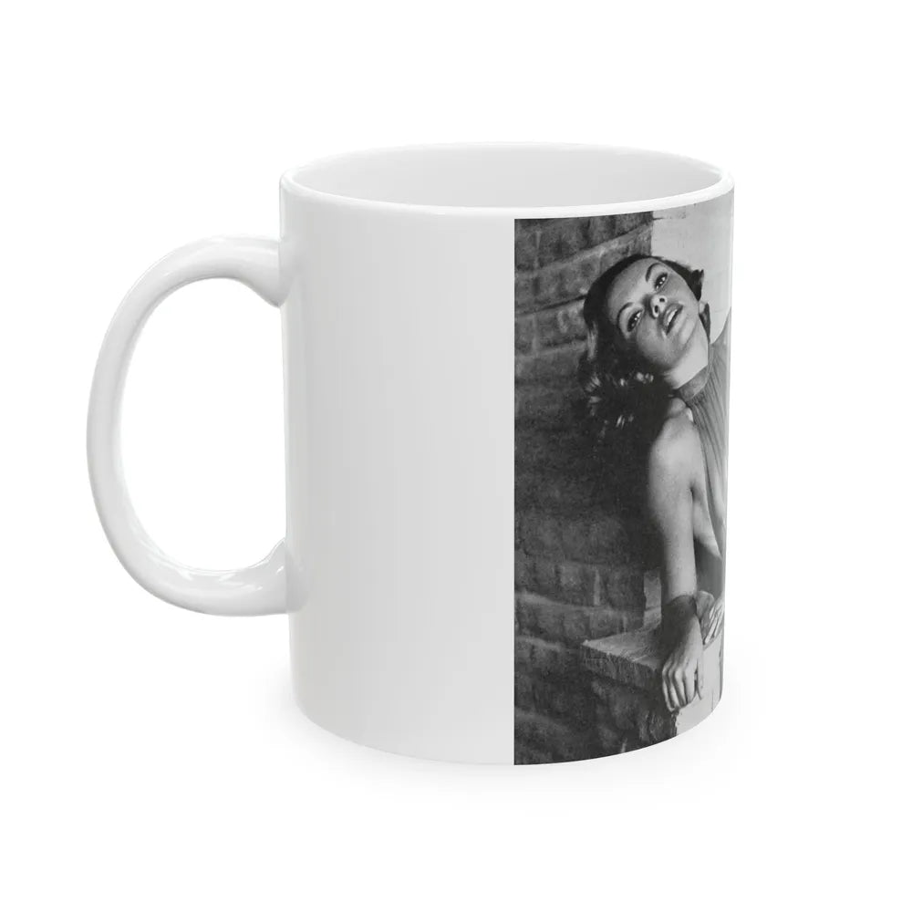 Dawn Richard #19 - See through top (Vintage Female Icon) White Coffee Mug-Go Mug Yourself