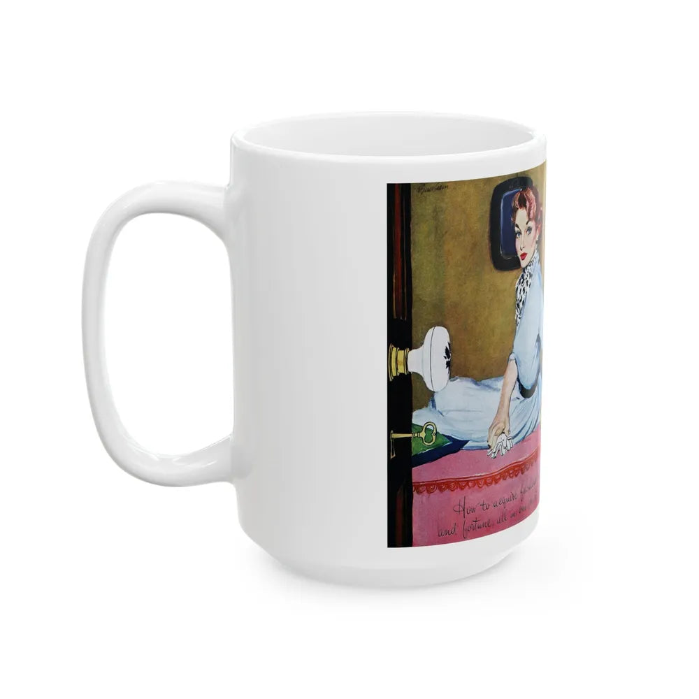 Curtain Going Up, Good Housekeeping, May 1953 - White Coffee Mug-Go Mug Yourself