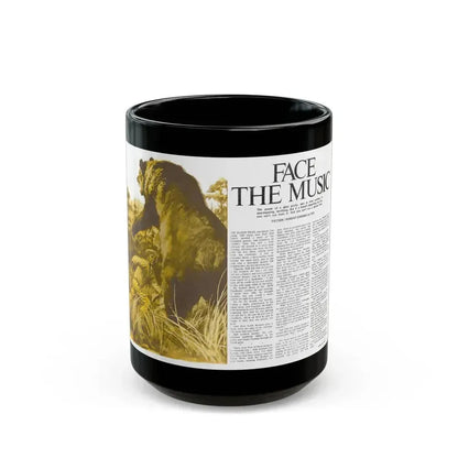 Face The Music, Adam magazine, July 1973 - Black Coffee Mug 15oz - Go Mug Yourself