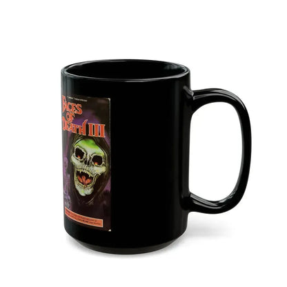 FACES OF DEATH 3 GORGON VIDEO RELEASE (VHS COVER) - Black Coffee Mug - Go Mug Yourself
